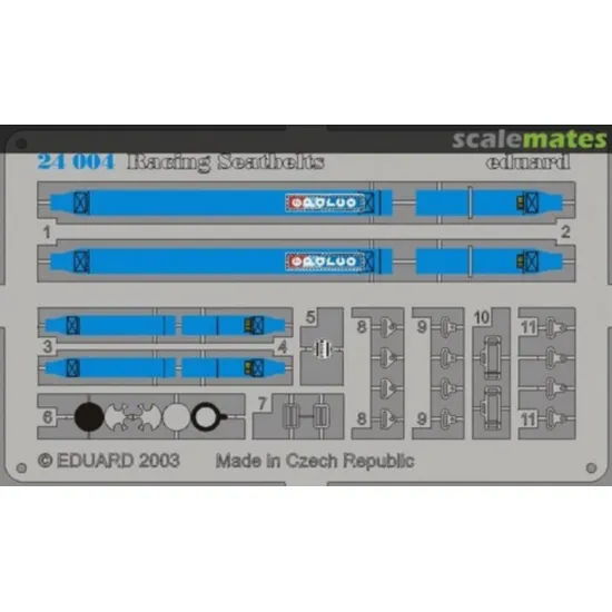 Eduard 24004 1/24 Sparco 4 Points Blue Photo-etched For Car Photo Etched Set