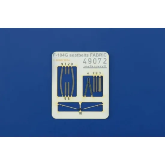 Eduard 49072 1/48 F-104g Seatbelts Fabric Hasegawa Textile For Aircraft