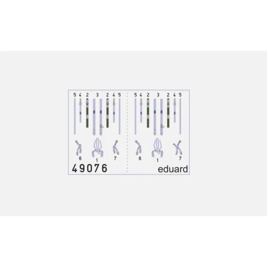 Eduard 49076 1/48 F-4j Seatbelts Superfabric Academy 12305 Textile For Aircraft