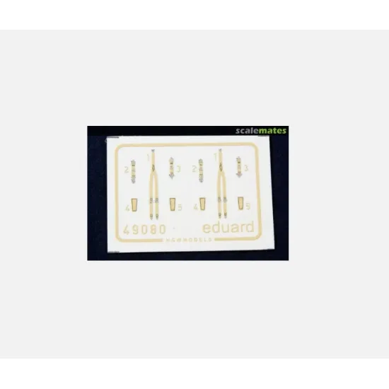 Eduard 49080 1/48 Seatbelts Raf Wwii Late Superfabric Textile For Aircraft