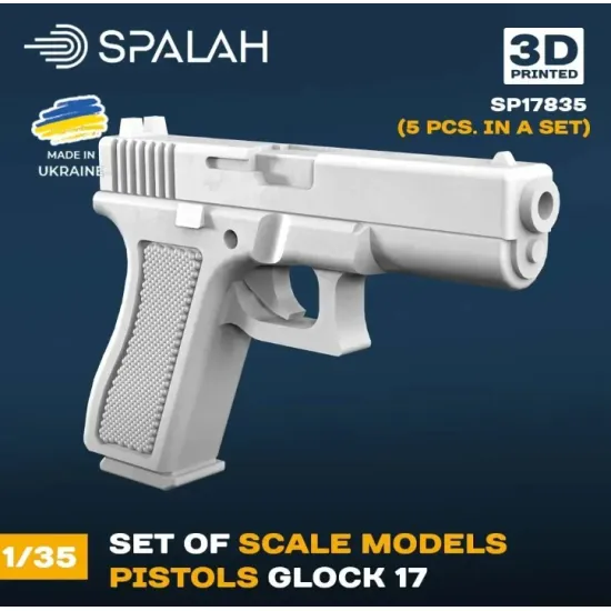Spalah 17835 1/35 Glock-17 Pistols 5 Pcs Set Of Scale Models