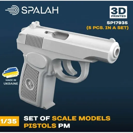 Spalah 17935 1/35 Pm Pistols 5 Pcs Set Of Scale Models