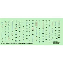 Modelmaker 1/48 D48029 Lim-1/2/5/6/Sblim-1/2 Polish Stencils Late Aircraft Decal