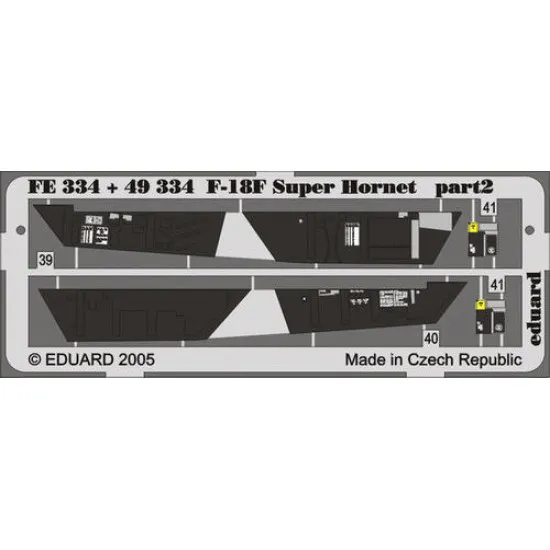 Photoetched set F-18F Super Hornet Color, for Hasegawa kit 1/48 Eduard FE334