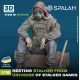 Spalah 10716 1/16 Resting Stalker From Universe Of Stalker Games