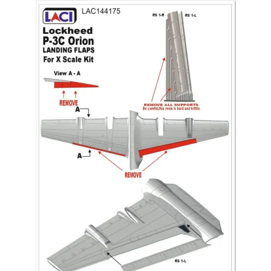 Laci 144175 1/144 Lockheed P-3c Flaps Xcale