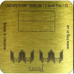 Lmg Ba-72003 1/72 Raf 1000lb Mk 1 2 Bomb Fins Thickness 0-1mm