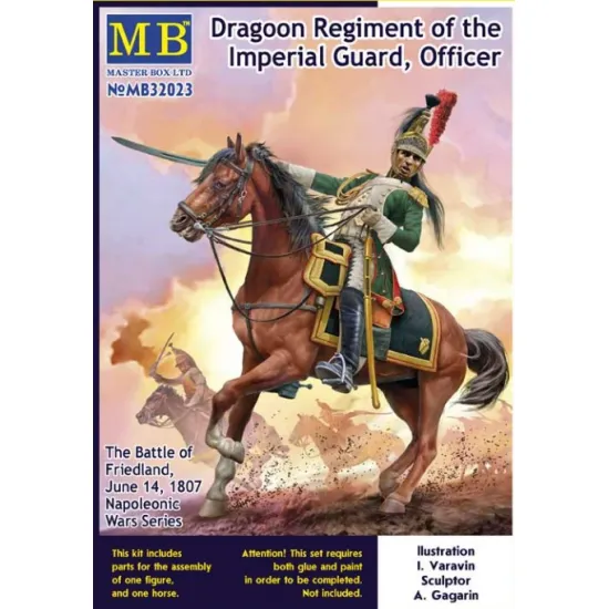 Master Box 32023 1/32 Dragoon Regiment Of The Imperial Guard The Battle Of Friedland June 14 1807 Officer Senior Sergeant Napoleonic Wars Series Master Box 32023 1/32 Dragoon Regiment Of The Imperial Guard The Battle Of Friedland June 14 1807 Officer Senior Sergeant Napoleonic Wars Series