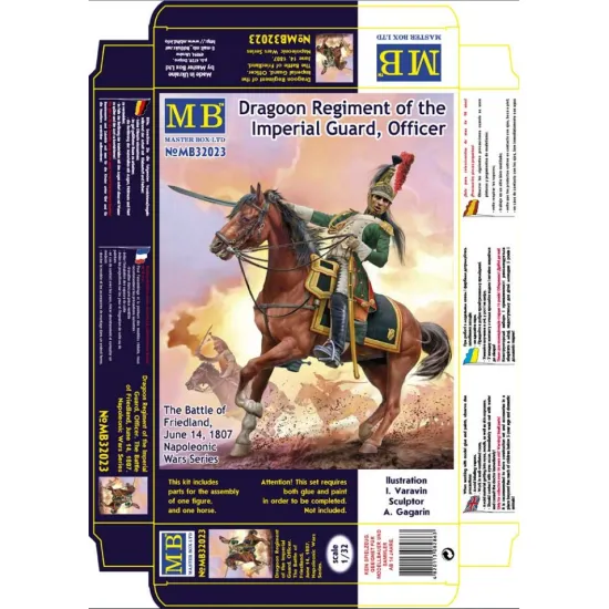 Master Box 32023 1/32 Dragoon Regiment Of The Imperial Guard The Battle Of Friedland June 14 1807 Officer Senior Sergeant Napoleonic Wars Series Master Box 32023 1/32 Dragoon Regiment Of The Imperial Guard The Battle Of Friedland June 14 1807 Officer Senior Sergeant Napoleonic Wars Series