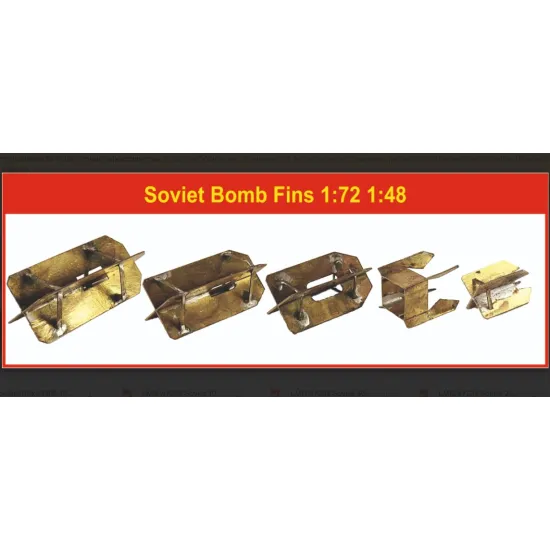 Lmg Ba-72043 1/72 Soviet 250kg Fab-250 8 Bomb Fins Thickness 0-1mm