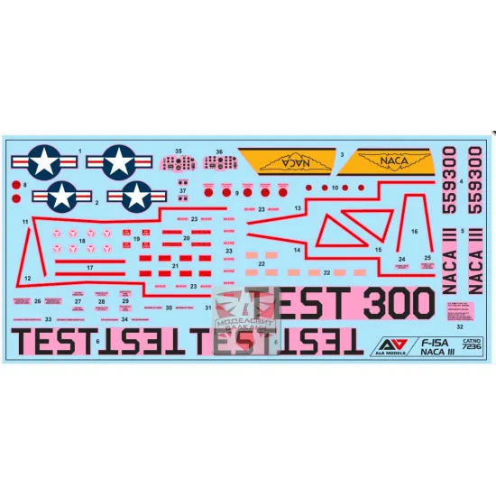 Aa Models 7236 1/72 Northrop F-15 Naca Test Flights Twin-engine Recon Aircraft