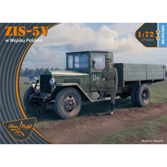 Clear Prop 72053 1/72 Zis-5v W Wojsku Polskim Figure Include
