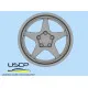 Uscp 24p165 1/24 Resin Wheels 19 Inch Oz Racing Magnesio 19 For Aoshima Fujimi Tamiya