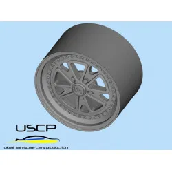 Uscp 24p100 1/24 Resin Wheels 19 Inch Fifteen52 Outlaw 001 3pc For Aoshima Fujimi Tamiya