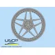 Uscp 24p104 1/24 Resin Wheels 19 Inch Adv 1 Adv05 Mv2 Cs For Aoshima Fujimi Tamiya