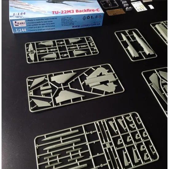 Litaki 144002 1/144 Tu-22m3 Backfire-c Long-range Missile Carrier Ukrainian Air Force