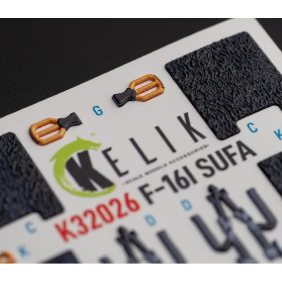 Kelik K32026 1/32 F-16i Sufa - Interior 3d Decals For Academy Kit
