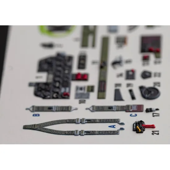 Kelik K48016 1/48 Thunderbolt Interior 3d Decals For Italeri Academy Kit