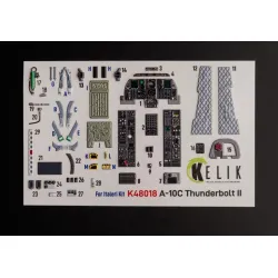 Kelik K48018 1/48 A-10c Thunderbolt 2 Interior 3d Decals For Italeri Kit