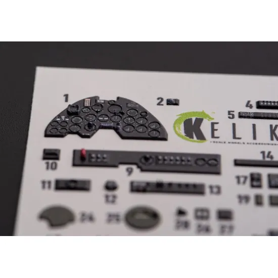 Kelik K48108 1/48 Lightning Interior 3d Decals For Academy Kit