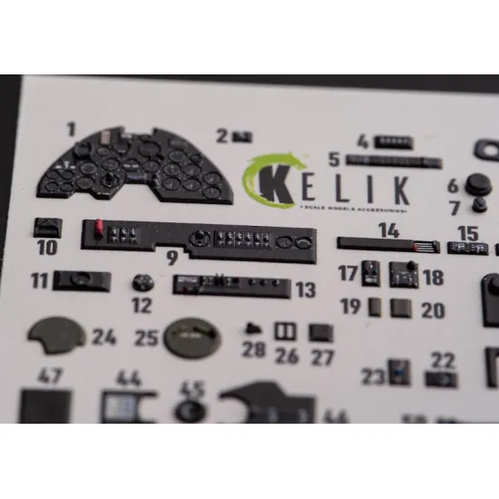 Kelik K48108 1/48 Lightning Interior 3d Decals For Academy Kit
