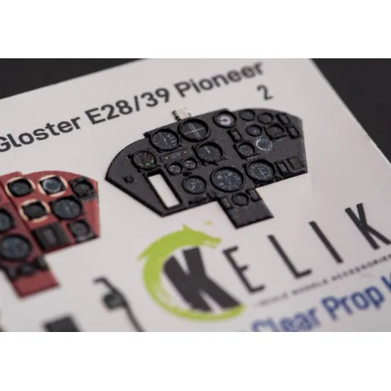 Kelik K48110 1/48 Gloster E28/39 Pioneer - Interior 3d Decals For Clearprop Kit