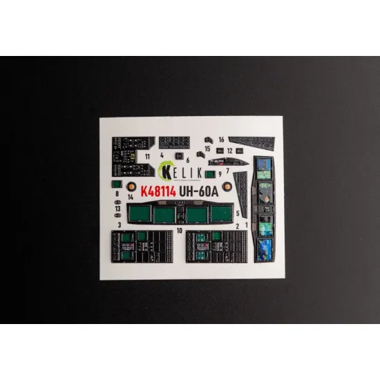 Kelik K48114 1/48 Uh 60a Black Hawk Type 2 Defence Intelligence Of Ukraine Interior 3d Decals For Icm Kit