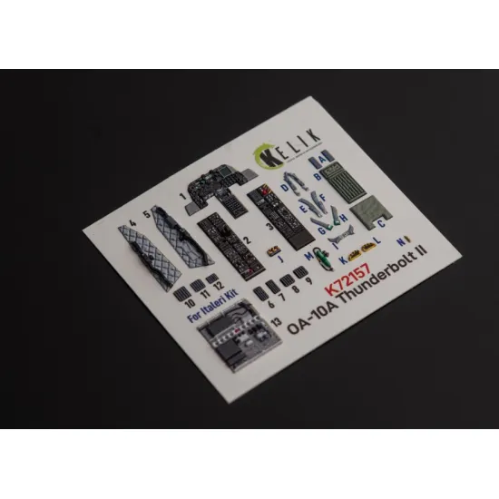 Kelik K72157 1/72 Oa 10a Thunderbolt Interior 3d Decals For Italeri Kit