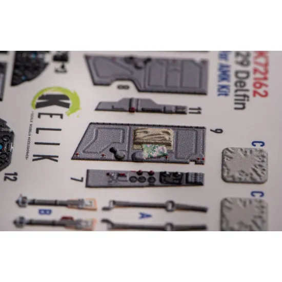 Kelik K72162 1/72 L-29 Delfin - Interior 3d Decals For Amk Kit