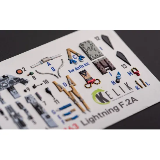 Kelik K72163 1/72 F 2a Lighting - Interior 3d Decals For Airfix Kit