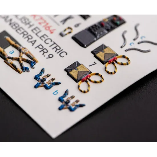 Kelik K72164 1/72 English Electric Canberra Pr 9 Interior 3d Decals For Airfix Kit