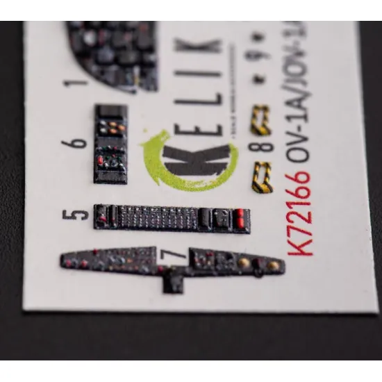 Kelik K72166 1/72 Ov-1a/Jov-1a Mohawk Interior 3d Decals For Clearprop Kit Kelik K72166 1/72 Ov-1a/Jov-1a Mohawk Interior 3d Decals For Clearprop Kit