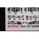 Kelik K72167 1/72 Su-17m4p/22m4 - Interior 3d Decals For Modelsvit Kit