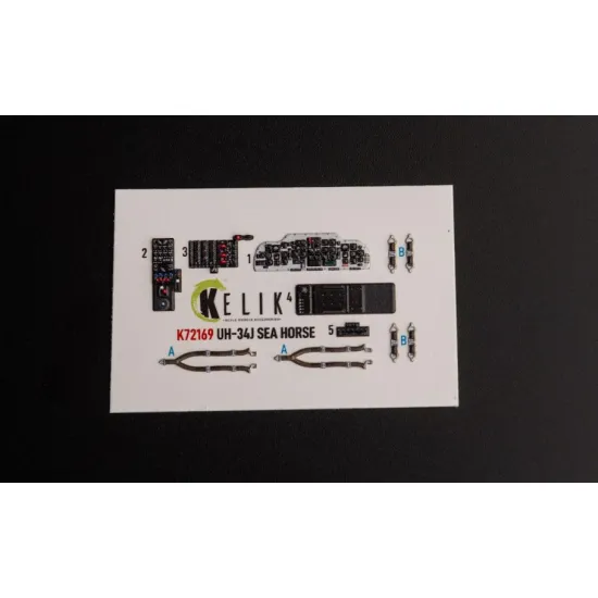 Kelik K72169 1/72 Uh-34j Sea Horse Interior 3d Decals For Italeri Kit