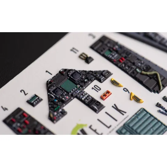 Kelik K72171 1/72 F-117a Nighthawk Interior 3d Decals For Academy Kit