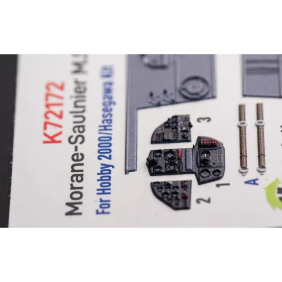 Kelik K72172 1/72 Morane-saulnier Ms406 Interior 3d Decals For Hobby 2000/Hasegawa Kit
