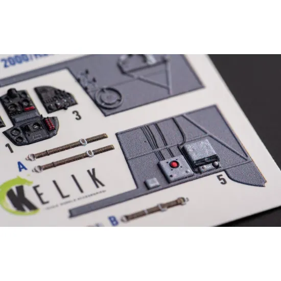 Kelik K72172 1/72 Morane-saulnier Ms406 Interior 3d Decals For Hobby 2000/Hasegawa Kit