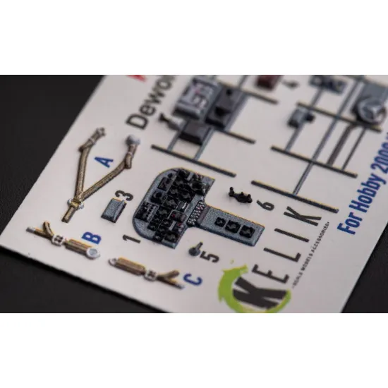Kelik K72173 1/72 Dewoitine D 520 Interior 3d Decals For Hobby 2000/Hasegawa Kit Kelik K72173 1/72 Dewoitine D 520 Interior 3d Decals For Hobby 2000/Hasegawa Kit