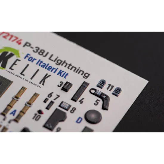 Kelik K72174 1/72 Lightning Interior 3d Decals For Italeri Academy Kit Kelik K72174 1/72 Lightning Interior 3d Decals For Italeri Academy Kit