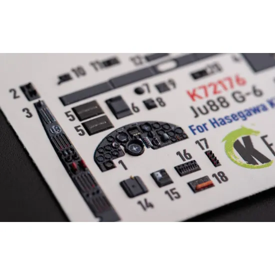 Kelik K72176 1/72 Ju88 G-6 Interior 3d Decals For Hasegawa Kit Kelik K72176 1/72 Ju88 G-6 Interior 3d Decals For Hasegawa Kit
