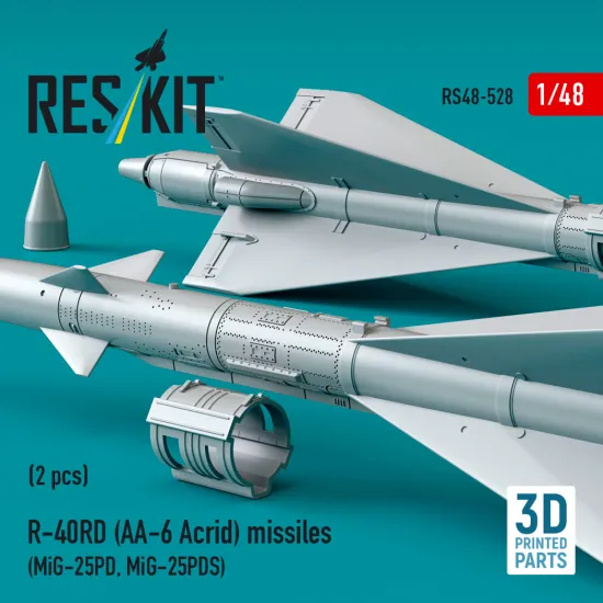 Reskit Rs48-0528 1/48 R-40rd Aa-6 Acrid Missiles 2 Pcs