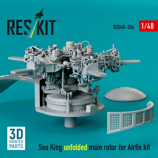 Reskit Rsu48-0354 1/48 Sea King Unfolded Main Rotor For Airfix Kit