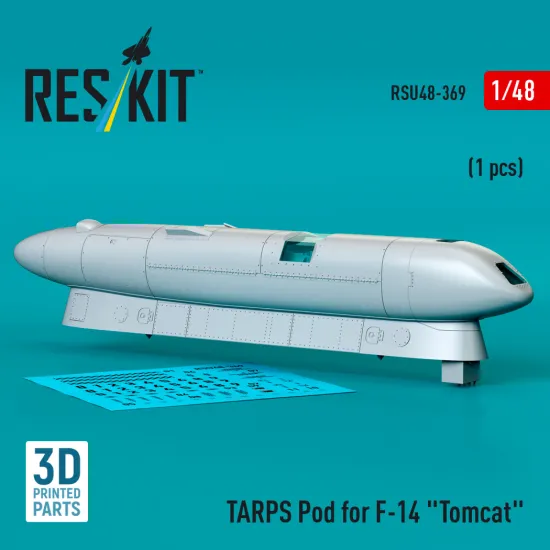 Reskit Rsu48-0369 1/48 Tarps Pod For F-14 Tomcat 1 Pcs 3d Printed