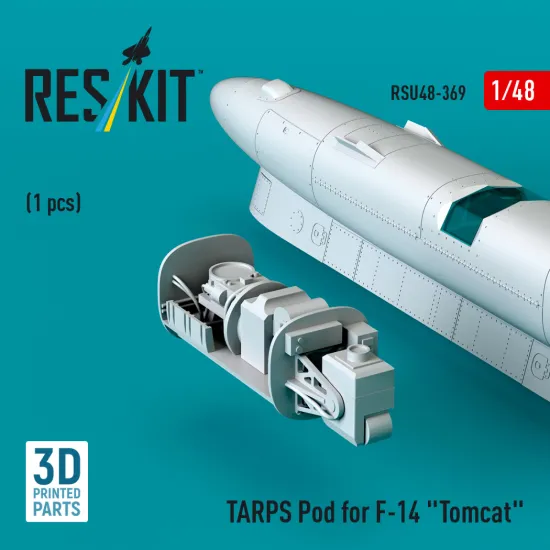 Reskit Rsu48-0369 1/48 Tarps Pod For F-14 Tomcat 1 Pcs 3d Printed