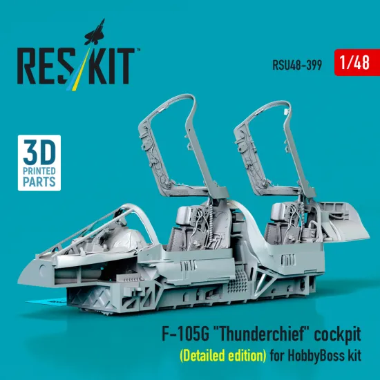 Reskit Rsu48-0399 1/48 F-105g Thunderchief Cockpit Detailed Edition For Hobbyboss Kit