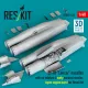 Reskit Rsu48-0424 1/48 B-1b Lancer Nacelles With Air Intakes And Early Exhaust Nozzles Open Engine Bays For Revell Kit Reskit Rsu48-0424 1/48 B-1b Lancer Nacelles With Air Intakes And Early Exhaust Nozzles Open Engine Bays For Revell Kit