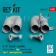 Reskit Rsu48-0427 1/48 B-1b Lancer Nacelles With Air Intakes And Late Exhaust Nozzles Type 1 Open Engine Bays For Revell Kit