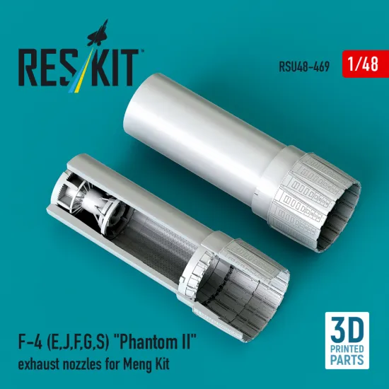 Reskit Rsu48-0469 1/48 F-4 E, J, F, G, S Phantom Ii Exhaust Nozzles For Meng Kit