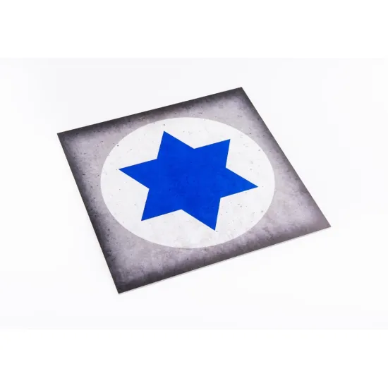 Kelik Ks48034 1/48 Israel Roundel - Acrylic 3 Mm 240 X 240 Mm 190g For Any