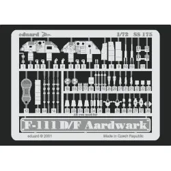 Photoetched set F-111D/F, for Hasegawa kit 1/72 Eduard SS175